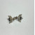 Sterling Silver Cross Diamond &  Black Diamond Woman's Earrings