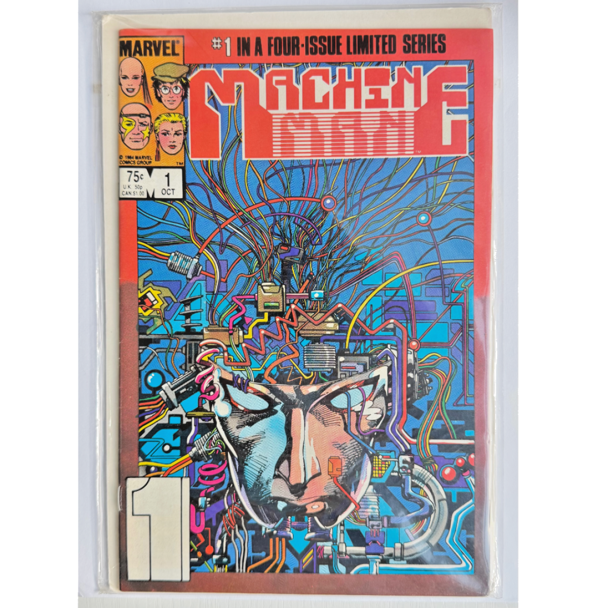 Marvel Machine Man #1 (1984) Limited Series #1 Barry Windsor-Smith Cover