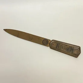 Vintage Gates Rubber Co Vulco V-Belt Advertising Gas & Oil Letter Opener