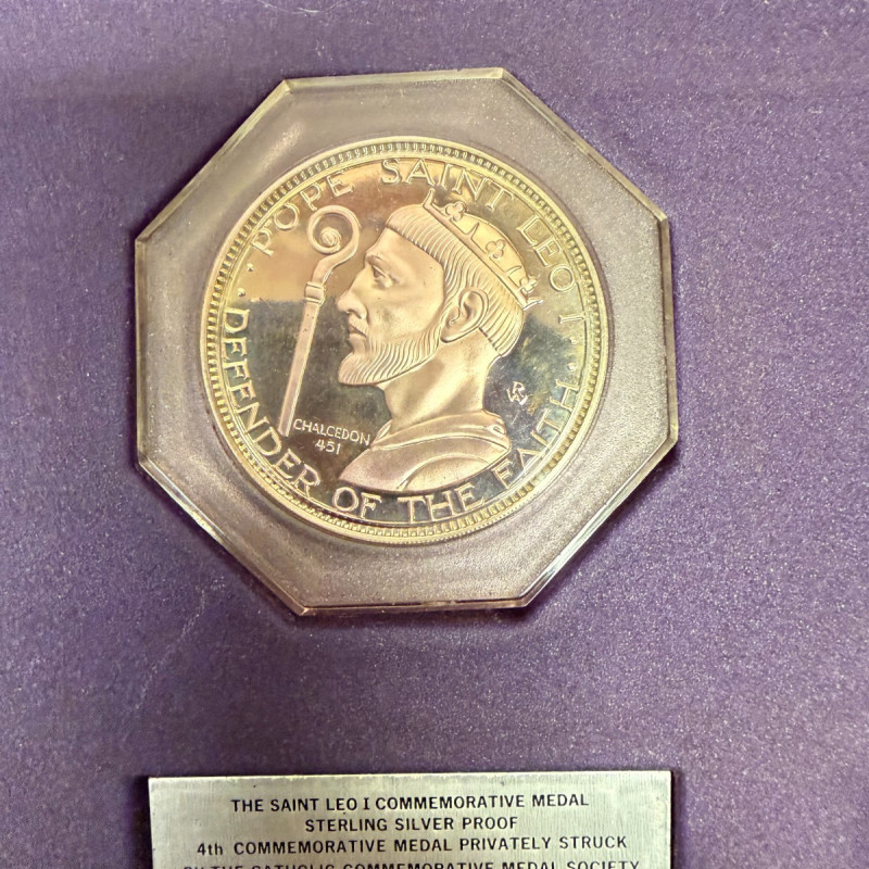 Catholic Commemorative Medal Society 6-Piece Sterling Silver Proof Popes Set