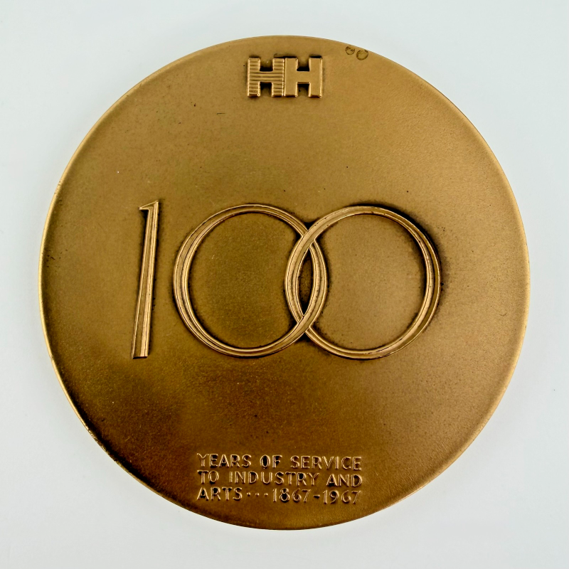 1967 Handy & Harman Sterling Silver Bronze 100 Year Centennial Medal