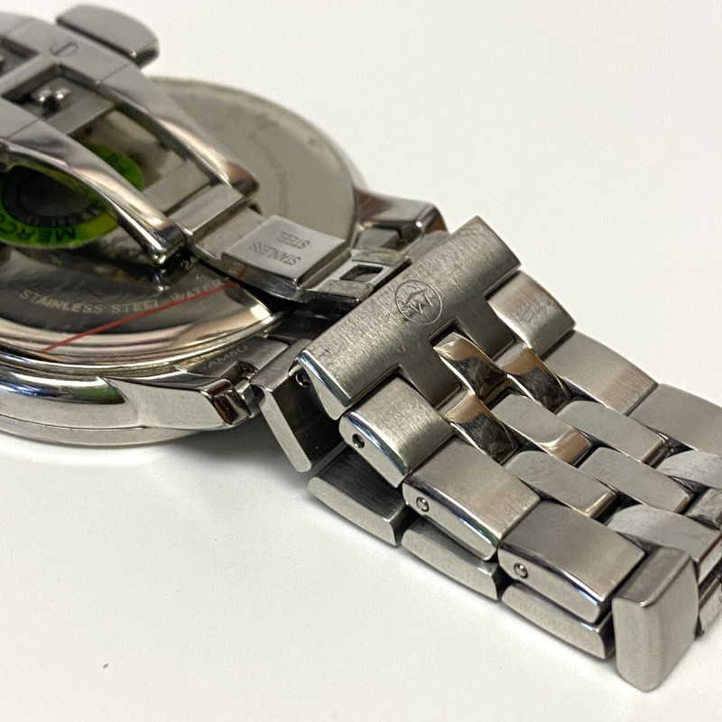 Movado Museum Man's Classic 1/20 CT. T.W. Diamond Watch with Black Dial, 40 mm
