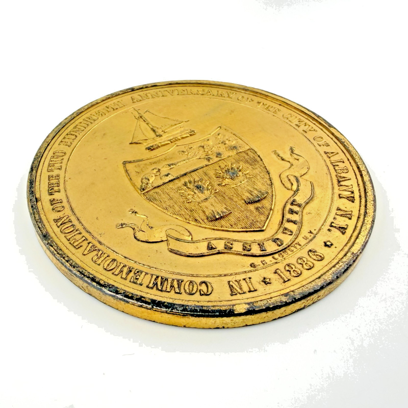 Albany, New York 1886 200th Anniversary Commemorative Medal by George H. Lovett