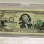 Uncirculated Series 2003A $2 Bill  Oregon with Clear Case Holder