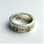 Gucci Ghost Ring Silver - Size 5 - Made in Italy - 0701 ARGENTO