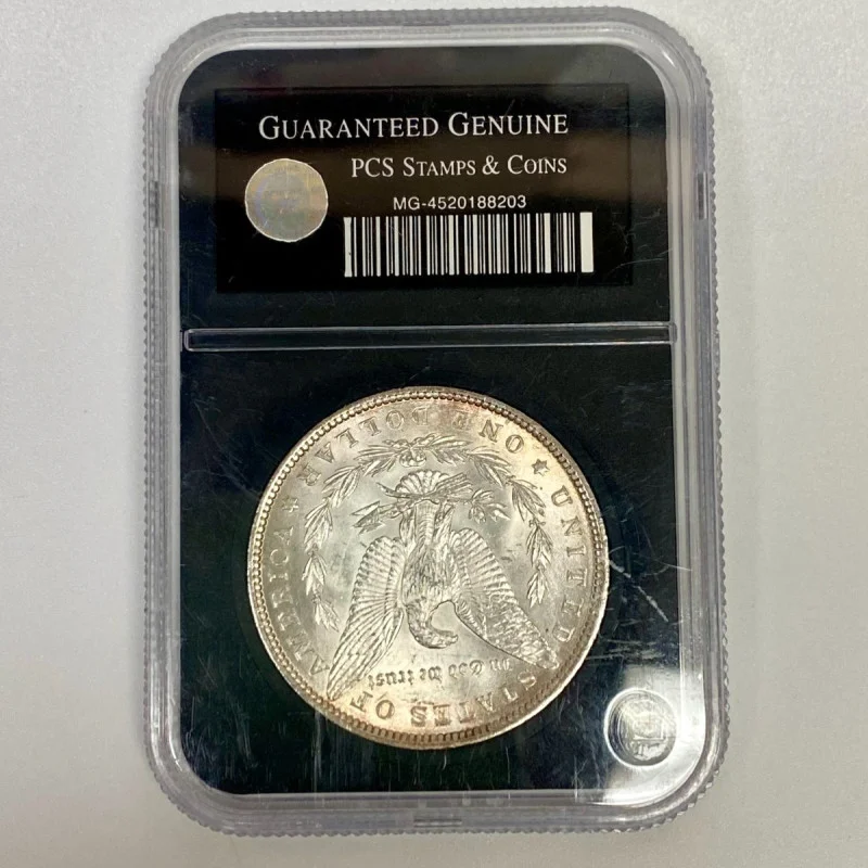 1882 Uncirculated Morgan Silver Dollar PCS Stamps & Coins Certified
