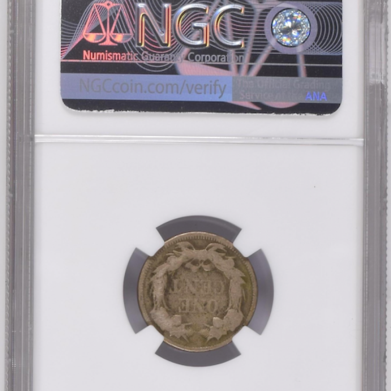 NGC AG 3, FLYING EAGLE CENTS 1857 EAGLE 1C
