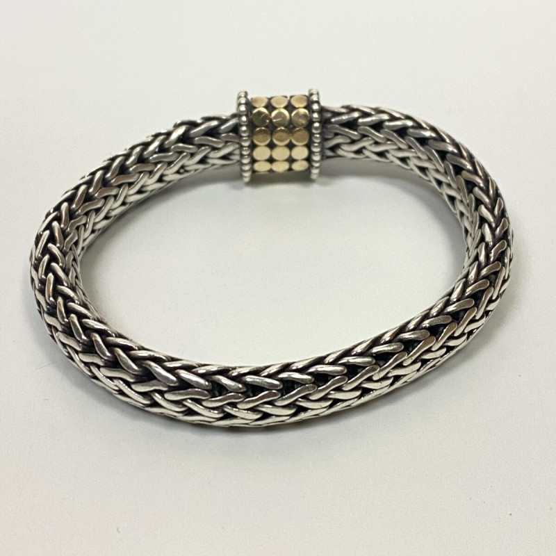 John Hardy 925 and 18k Gold Classic Chain Dot Bracelet-8 inch, Diameter 10.2 mm John Hardy 925 and 18k Gold Classic Chain Dot Bracelet-8 inch, Diameter 10.2 mm