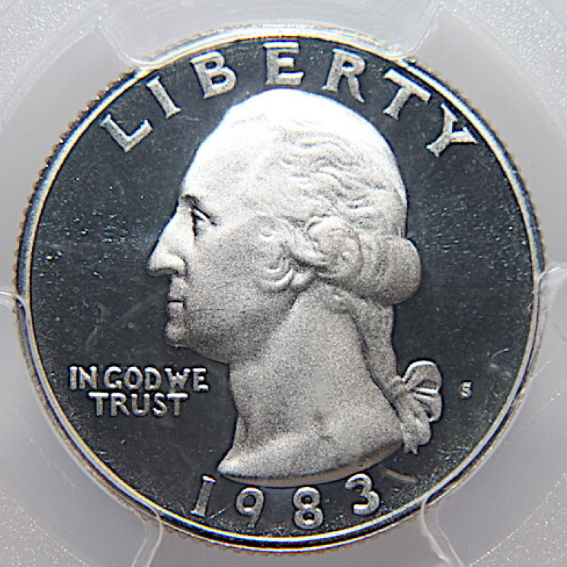 1983-S G.WASHINGTON 25C PCGS DCAM