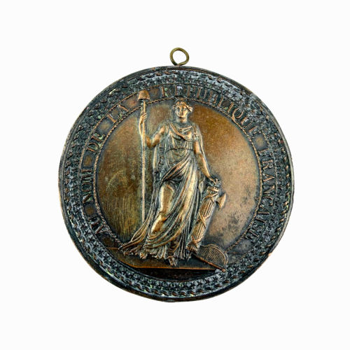 1800 The Seal of France during Bonaparte's Consulate – Uniface Medal 1800 1800 The Seal of France during Bonaparte's Consulate – Uniface Medal 1800