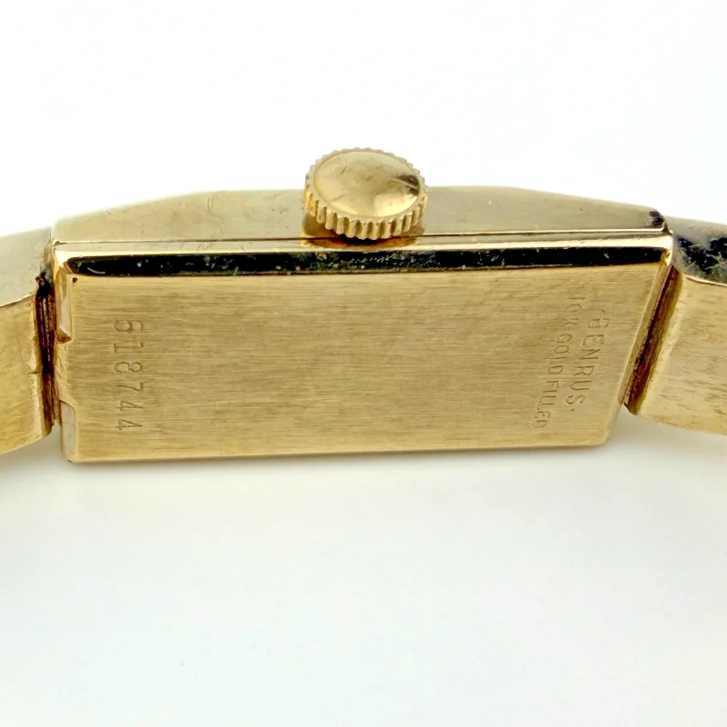 Art Deco Benrus 10K Gold Filled Bangle Watch Swiss 618744 Ladies