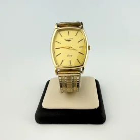 Vintage Longines 14K Gold Quartz Watch with Original Speidel Bracelet