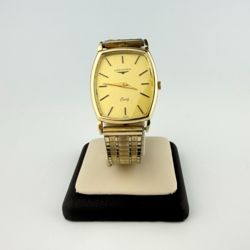 Vintage Longines 14K Gold Quartz Watch with Original Speidel Bracelet Vintage Longines 14K Gold Quartz Watch with Original Speidel Bracelet