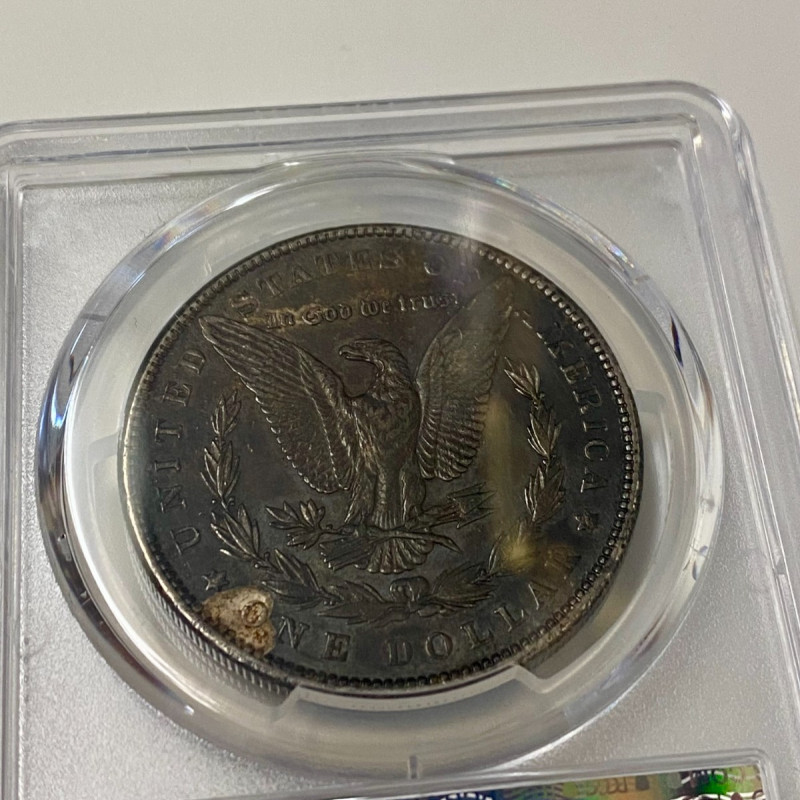 1889 $1 Morgan Silver Dollar PCGS Genuine AU Details 1889 $1 Morgan Silver Dollar PCGS Genuine AU Details