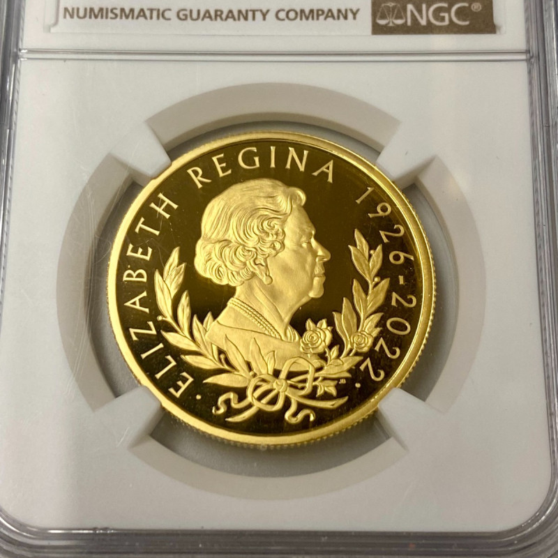 Great Britain 100 Pounds 2022 Gold 1oz HM QE II Memorial, NGC PF 69 UC Great Britain 100 Pounds 2022 Gold 1oz HM QE II Memorial, NGC PF 69 UC