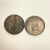 1852 Brazil 2000 Reis silver coins, 2 pcs