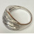STERLING SILVER WHITE DIAMONDS 1.00CTW RING SIZE 11