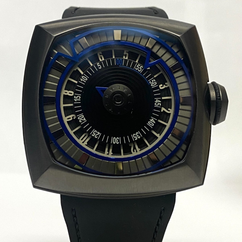 LYTT GUN BLUE HANDS BLACK STITCHING MEN'S WATCH 45 MM LYTT GUN BLUE HANDS BLACK STITCHING MEN'S WATCH 45 MM