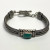 Vintage Sterling Silver 925 Turquoise Dual Chain Station Bracelet- 7" Vintage Sterling Silver 925 Turquoise Dual Chain Station Bracelet- 7"