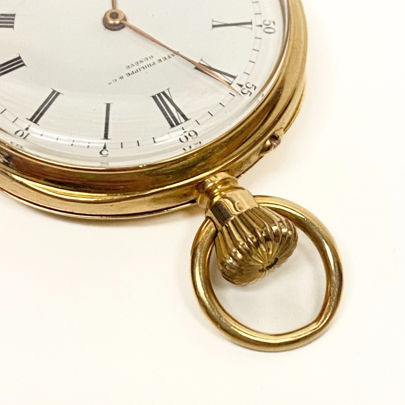 Rare Patek Philippe 18K Yellow Gold Hunter Case Pocket Watch Circa 1870-1900s