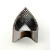Black Rhodium Plated 925 Silver Pave CZ Chevron V Shape Ring Size 6