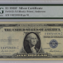 Fr#1615, $1 1935 F PMG SILVER CERTIFICATE 45 CEF (VI BLOCK) PRIEST ANDERSON 