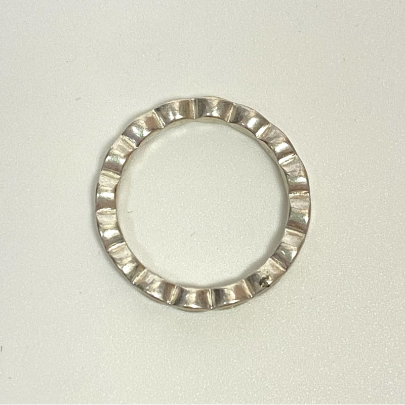 Pandora Better Together Twist Ring Size 7 White Enamel Authentic 190884EN23