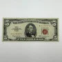 1963 Series $5 Red Seal United States Note, Serial A51475797A, Boston District A