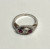 14K Beautiful White Gold Oval Pink Stud With Diamond Woman Ring 14K Beautiful White Gold Oval Pink Stud With Diamond Woman Ring