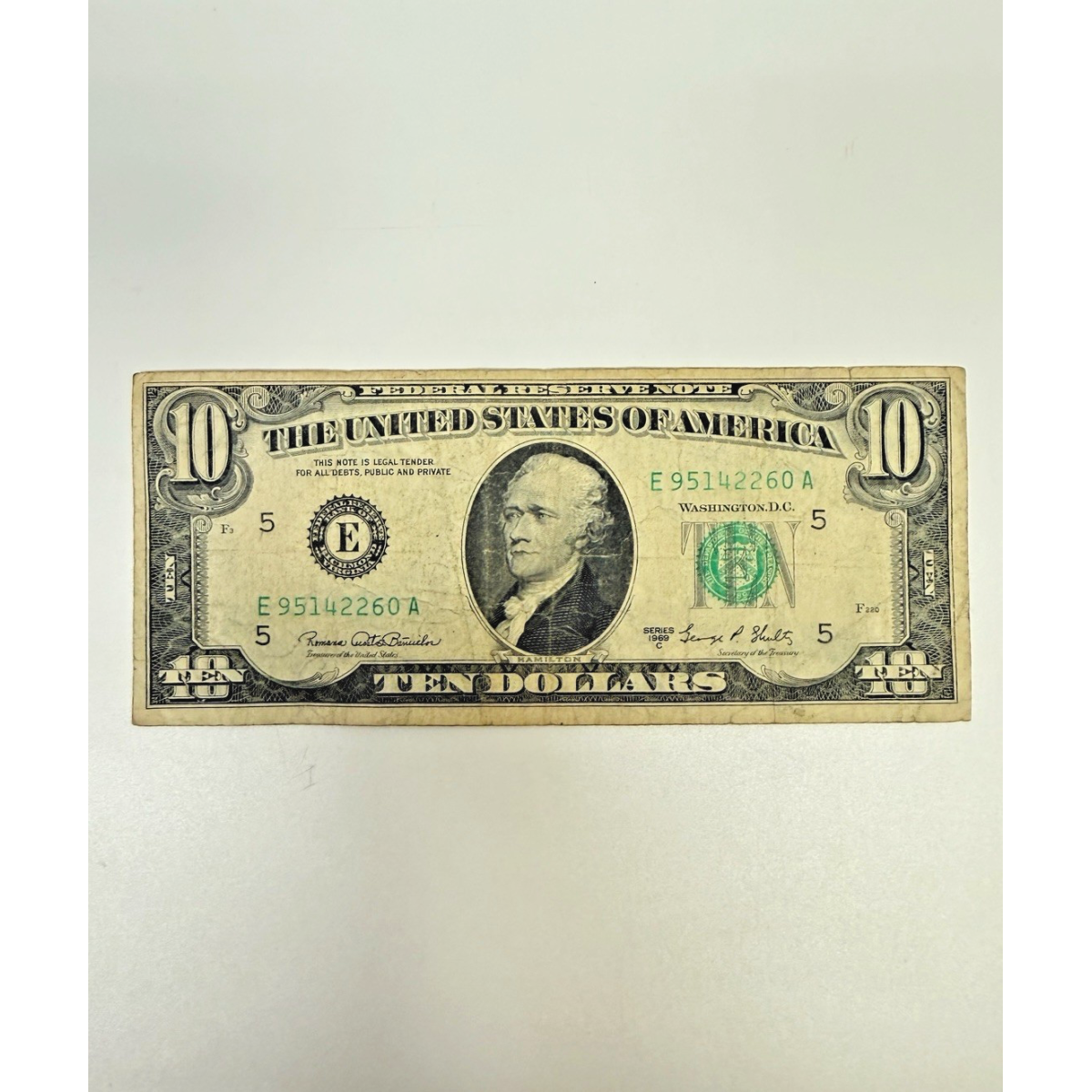 Series 1969C $10 Federal Reserve Note Richmond (E) Old U.S. Ten Dollar Bill