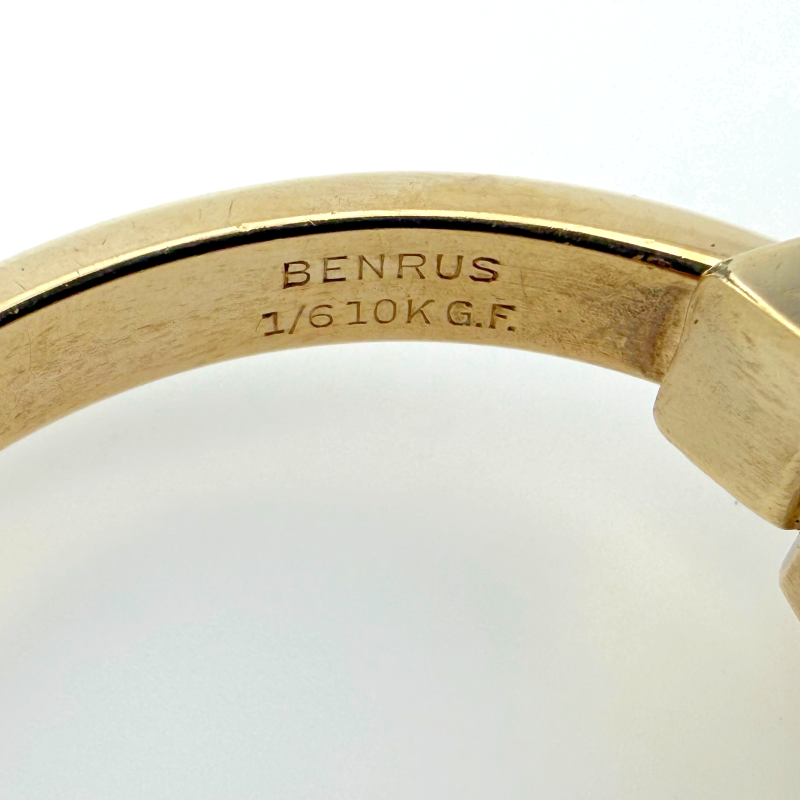 Art Deco Benrus 10K Gold Filled Bangle Watch Swiss 618744 Ladies