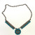 Zuni sterling silver turquoise necklace by Art Acoya