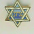 Jewish Star Custom Jewelry With Blue & Silver Plated Enamel Brooch Jewish Star Custom Jewelry With Blue & Silver Plated Enamel Brooch
