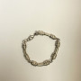 Sterling Silver 925  Link Bar Bracelet 