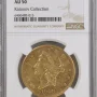 1906-S $20 Liberty Gold Double Eagle NGC AU 50
