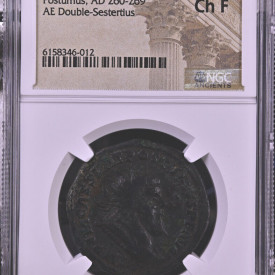 ROMANO GALLIC EMPIRE Postumus AD260-269 AE Double-Sestertius