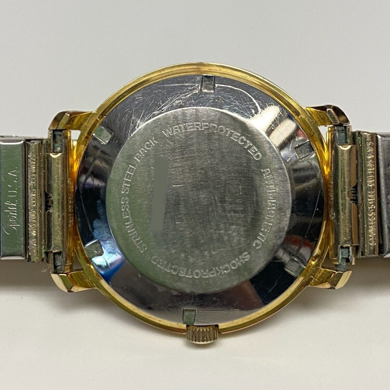 Vintage Hamilton Gold Plated Wristwatch Watch 1970's Automatic Dateline 64029-4 Vintage Hamilton Gold Plated Wristwatch Watch 1970's Automatic Dateline 64029-4