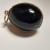 Antique Sterling Silver & And Black Colored Enamel Egg With Red Stone Penda