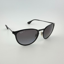 Ray-Ban RB3539 Erika Metal Polarized Black Grey Sunglasses 54mm - Authentic