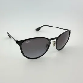Ray-Ban RB3539 Erika Metal Polarized Black Grey Sunglasses 54mm - Authentic