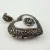 Vintage Marcasite Mother of Pearl Heart Locket/Pendant Sterling Silver Thailand
