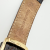 Vintage Omega 14K Gold 28mm Square Quartz Watch Brown Leather Strap