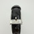 Ecclissi 2760 Sterling Silver 925 Rectangular Ladies Watch Black Strap 7.25"