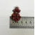 Geneva g. A. Sterling Silver CLUSTER DANGLE EARRINGS Red Mediterranean CORAL