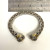 John Hardy Bracelet Dot Kick 925 Silver 18k Yellow Gold Cuff
