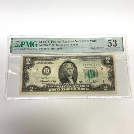 Fr 1935-B* (B* Block) $2 1976 FRN New York PMG 53 Fr 1935-B* (B* Block) $2 1976 FRN New York PMG 53