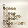 Lot of 41 Silver Coins 1000 REIS Brazil Silver Coins 1906-1913