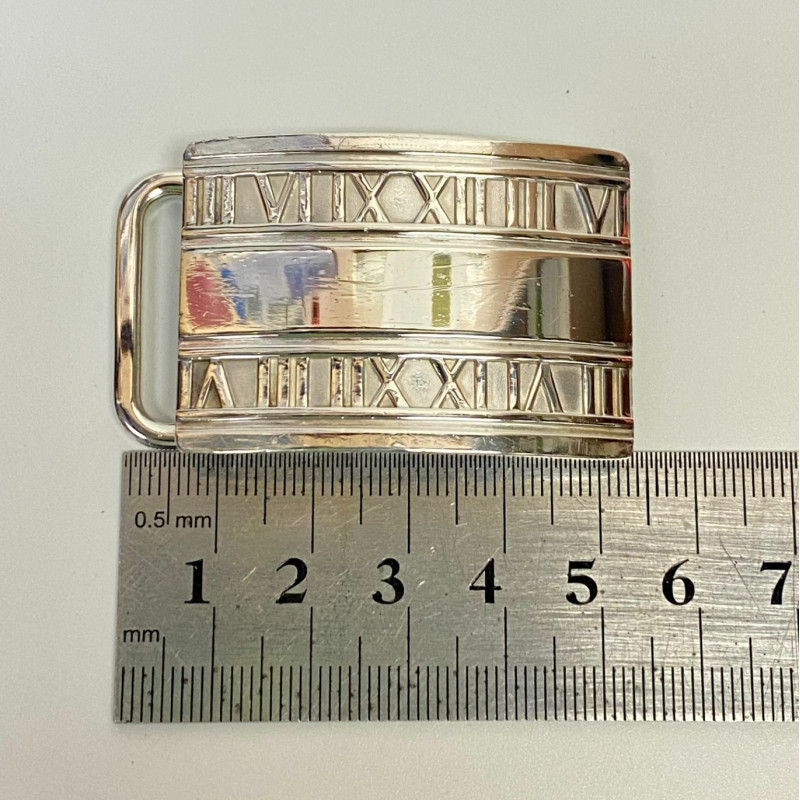 Tiffany & Co Atlas Belt Buckle in Sterling Silver Mens Unisex Tiffany & Co Atlas Belt Buckle in Sterling Silver Mens Unisex