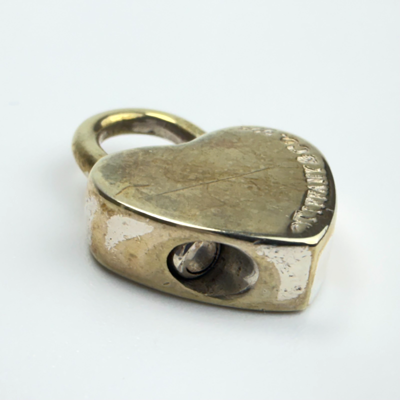 Tiffany & Co. Return To Tiffany Sterling Silver Heart Lock/Padlock Charm
