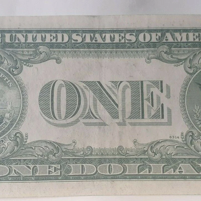1957 One Dollar Bill Silver Certificate Average Circulated Blue Seal VG-AU 1957 One Dollar Bill Silver Certificate Average Circulated Blue Seal VG-AU